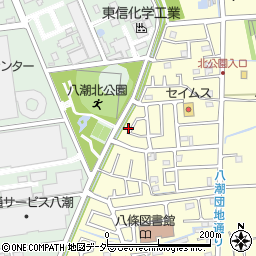 埼玉県八潮市八條2500-18周辺の地図