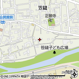埼玉県飯能市笠縫31-3周辺の地図