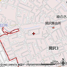 埼玉県富士見市関沢3丁目34-7周辺の地図