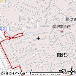 埼玉県富士見市関沢3丁目34-8周辺の地図