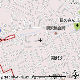 埼玉県富士見市関沢3丁目35-38周辺の地図