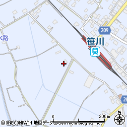 千葉県香取郡東庄町笹川い161周辺の地図