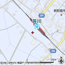 千葉県香取郡東庄町笹川い3周辺の地図