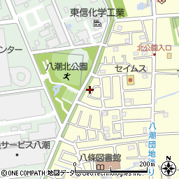埼玉県八潮市八條2500-17周辺の地図
