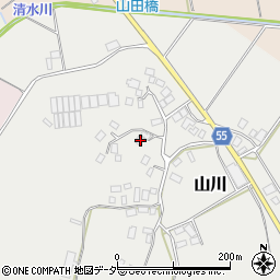 千葉県香取市山川128周辺の地図