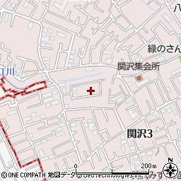 埼玉県富士見市関沢3丁目34-6周辺の地図