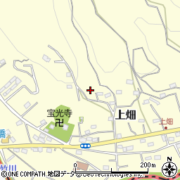 埼玉県飯能市上畑90周辺の地図