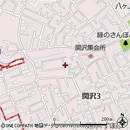 埼玉県富士見市関沢3丁目35-39周辺の地図