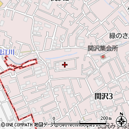 埼玉県富士見市関沢3丁目34-17周辺の地図