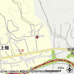 埼玉県飯能市上畑16周辺の地図