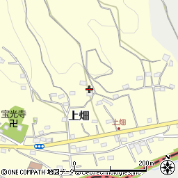 埼玉県飯能市上畑81周辺の地図