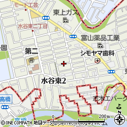 埼玉県富士見市水谷東2丁目45周辺の地図