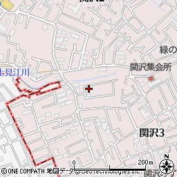 埼玉県富士見市関沢3丁目34-13周辺の地図