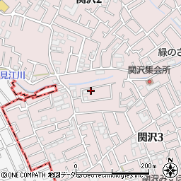 埼玉県富士見市関沢3丁目34-15周辺の地図