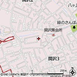 埼玉県富士見市関沢3丁目35-40周辺の地図