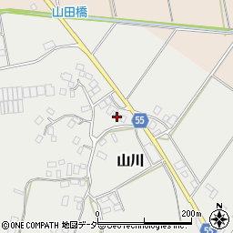 千葉県香取市山川141周辺の地図