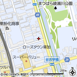 ＢＥＬＩＳＴＡ草加栄町周辺の地図