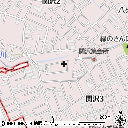 埼玉県富士見市関沢3丁目34-20周辺の地図