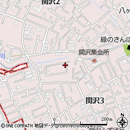 埼玉県富士見市関沢3丁目34-21周辺の地図