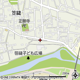 埼玉県飯能市笠縫191-2周辺の地図