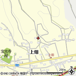 埼玉県飯能市上畑84周辺の地図
