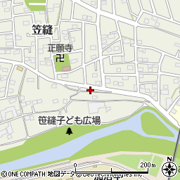 埼玉県飯能市笠縫189-6周辺の地図