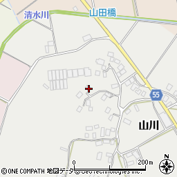 千葉県香取市山川119周辺の地図