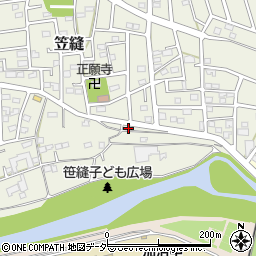 埼玉県飯能市笠縫189-3周辺の地図