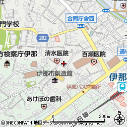 中日新聞伊那通信局周辺の地図