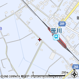 千葉県香取郡東庄町笹川い164周辺の地図