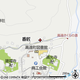 長野県伊那市高遠町西高遠番匠周辺の地図