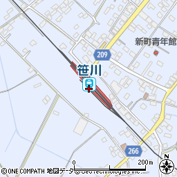 千葉県香取郡東庄町笹川い9周辺の地図