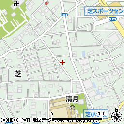 埼玉県川口市芝4825-4周辺の地図