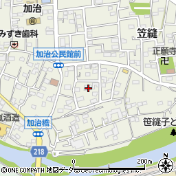 埼玉県飯能市笠縫52周辺の地図