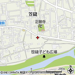 埼玉県飯能市笠縫40周辺の地図