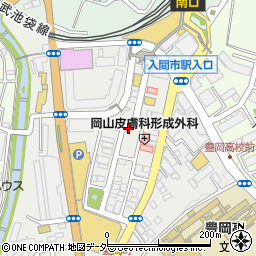 埼玉県入間市豊岡1丁目周辺の地図