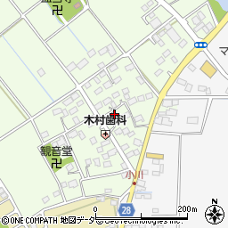 千葉県香取市下小川1467-1周辺の地図