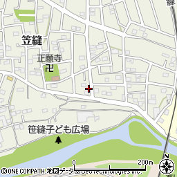 埼玉県飯能市笠縫191-1周辺の地図