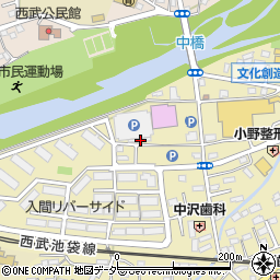 埼玉県入間市仏子710周辺の地図
