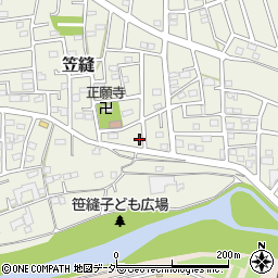 埼玉県飯能市笠縫189周辺の地図