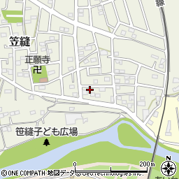 埼玉県飯能市笠縫194-3周辺の地図