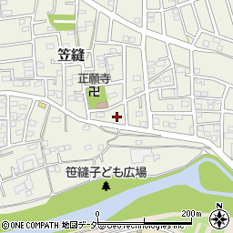 埼玉県飯能市笠縫186-1周辺の地図