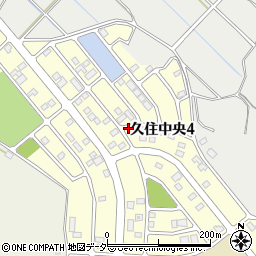 千葉県成田市久住中央4丁目周辺の地図