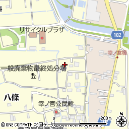 埼玉県八潮市八條2429周辺の地図