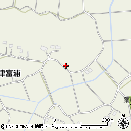 千葉県成田市津富浦258周辺の地図