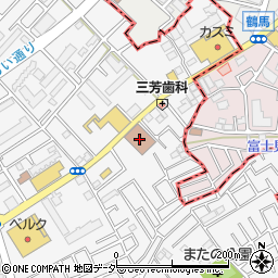 三芳郵便局　荷物集荷周辺の地図