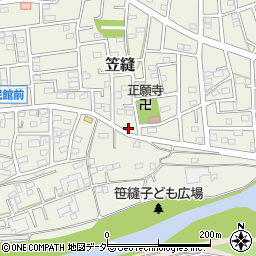 埼玉県飯能市笠縫41周辺の地図