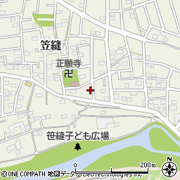 埼玉県飯能市笠縫189-1周辺の地図