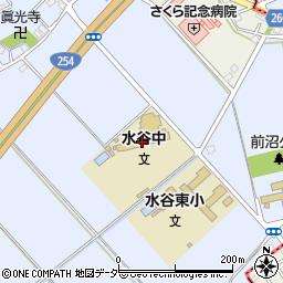 富士見市立水谷中学校周辺の地図