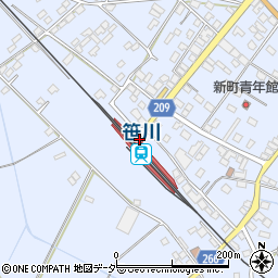 千葉県香取郡東庄町笹川い9-2周辺の地図